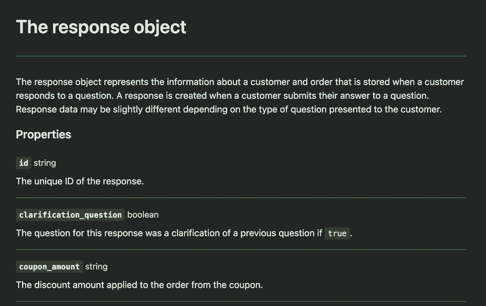 The Response Object