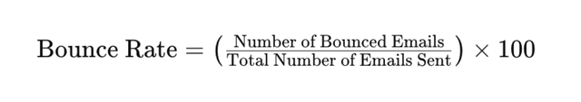 The Email Bounce Rate Formula