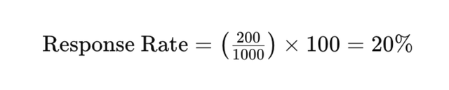 The Response Rate Formula